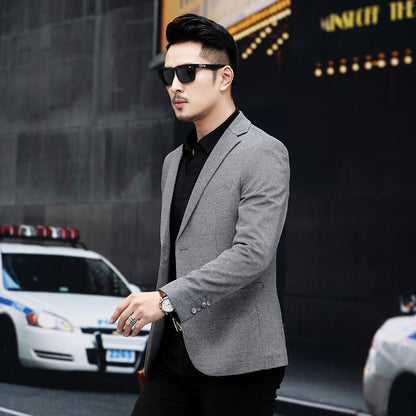 Korean Style Slim Fit Men’s Casual Coat