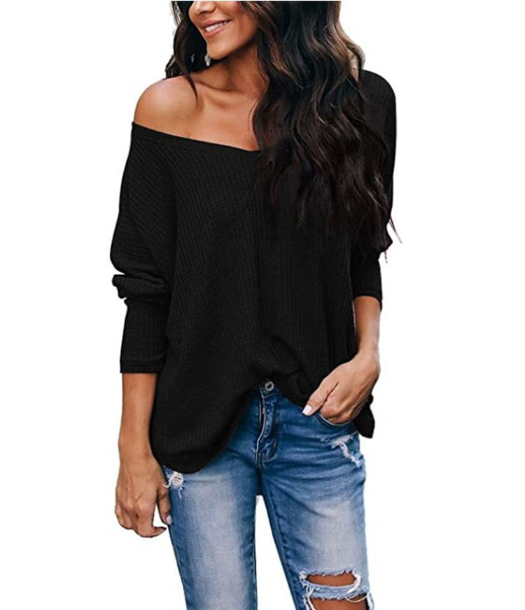 Cozy Comfort Plus Size Long-Sleeve V-Neck Sweater