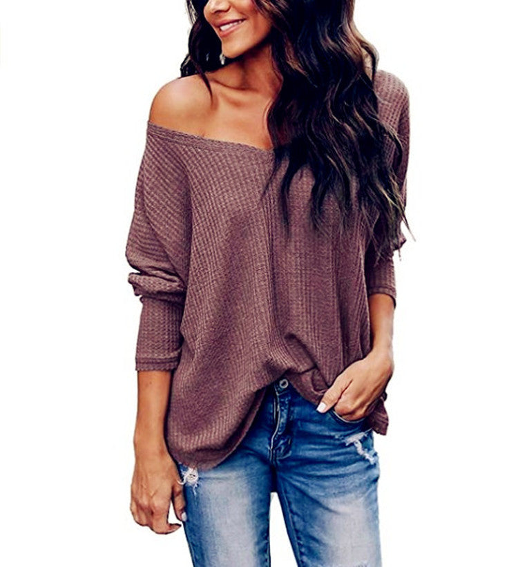 Cozy Comfort Plus Size Long-Sleeve V-Neck Sweater