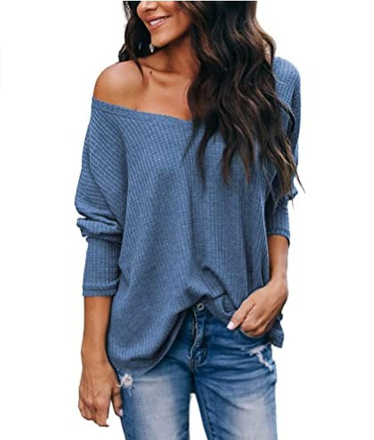 Cozy Comfort Plus Size Long-Sleeve V-Neck Sweater