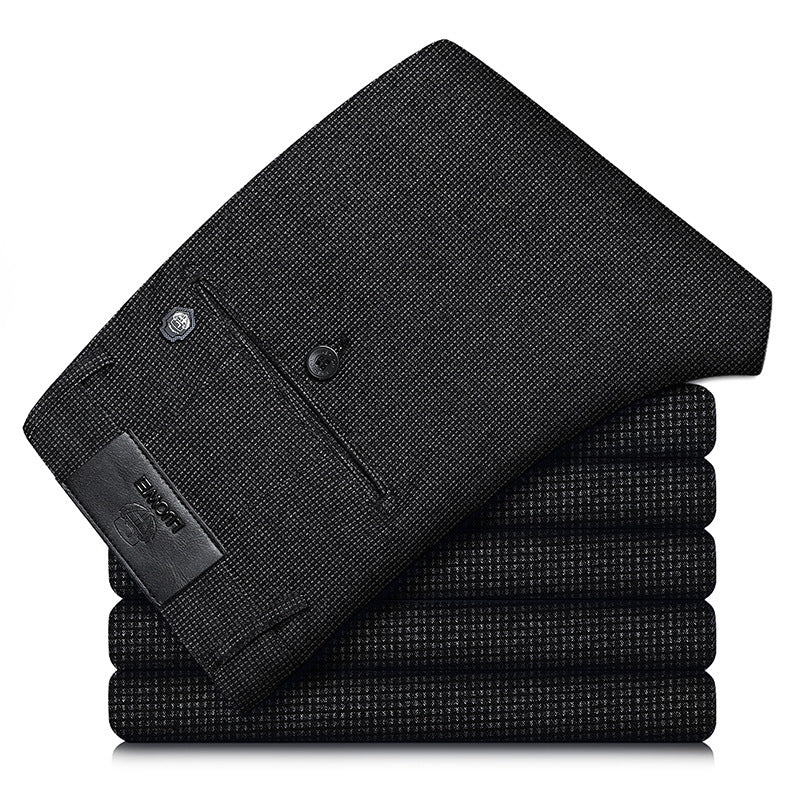 Elite Plaid Stretch Slim Pants