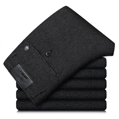 Elite Plaid Stretch Slim Pants