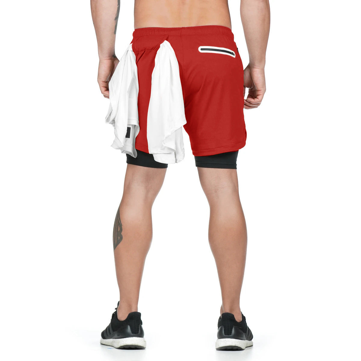 Hydro Run Double-Layer Jogger Shorts – Quick-Dry Activewear for Men