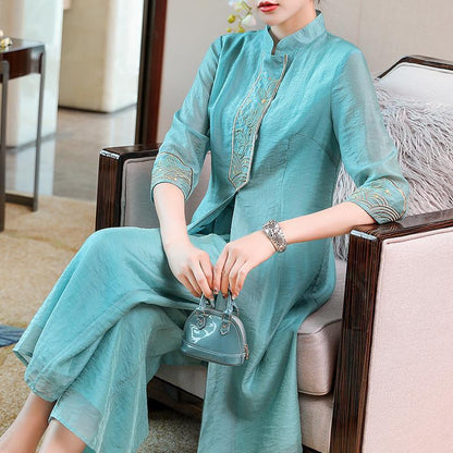 Elegance West Wide-Leg Suit Dress