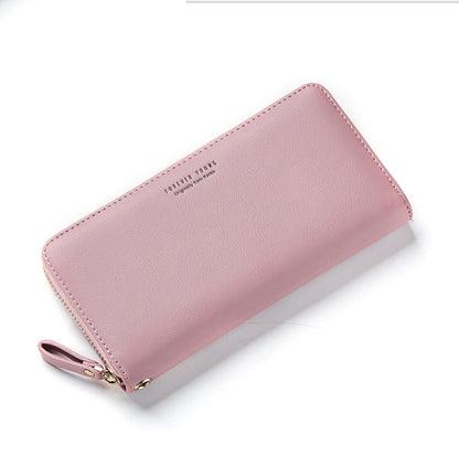 Wesson autumn and winter new women's wallet simple fashion long zipper phone bag Korean version of the wild popular clutch bag