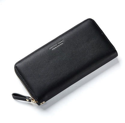 Wesson autumn and winter new women's wallet simple fashion long zipper phone bag Korean version of the wild popular clutch bag