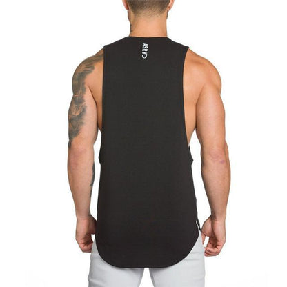 Power Flex Men’s Long Muscle Tank – Gym & Training Performance Tee