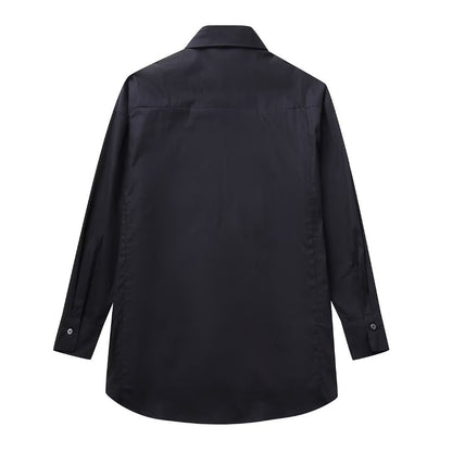 Casual Loose Long Sleeve with Rivet Detailing