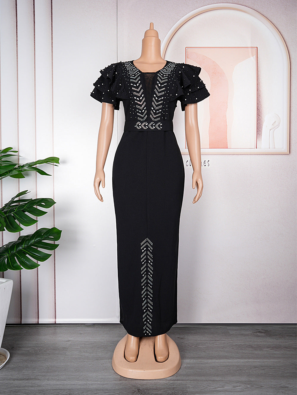 Crystal Elegance Plus Size Dress