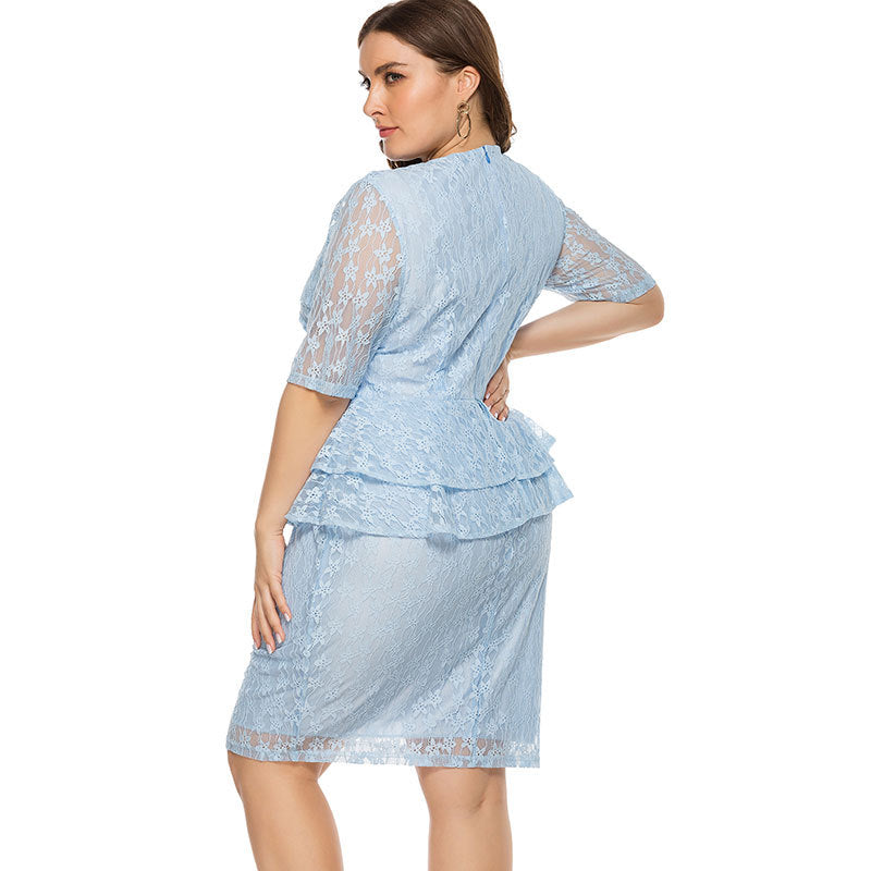 Ethereal Elegance Plus Dress