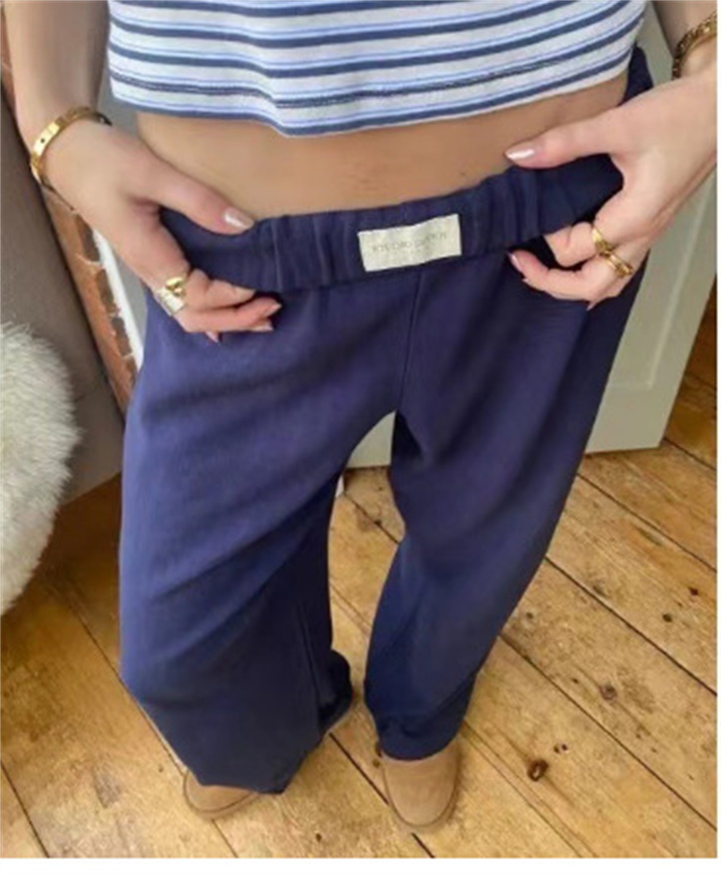 Relaxed High Waist Lounge Trousers