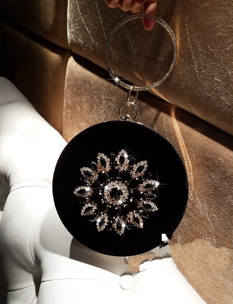 Velvet Diamond Ring Clutch