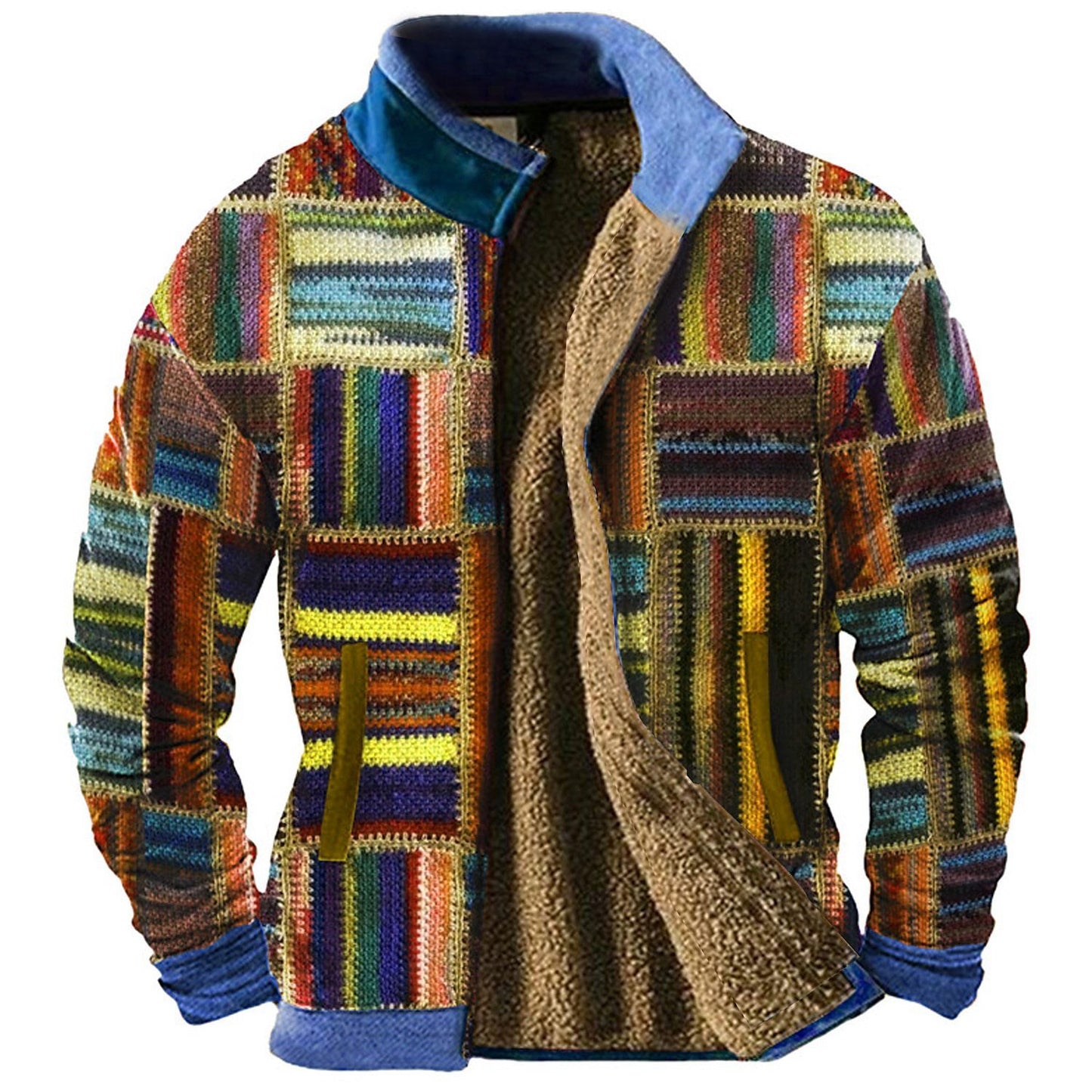 Urban Mosaic Casual Jacket