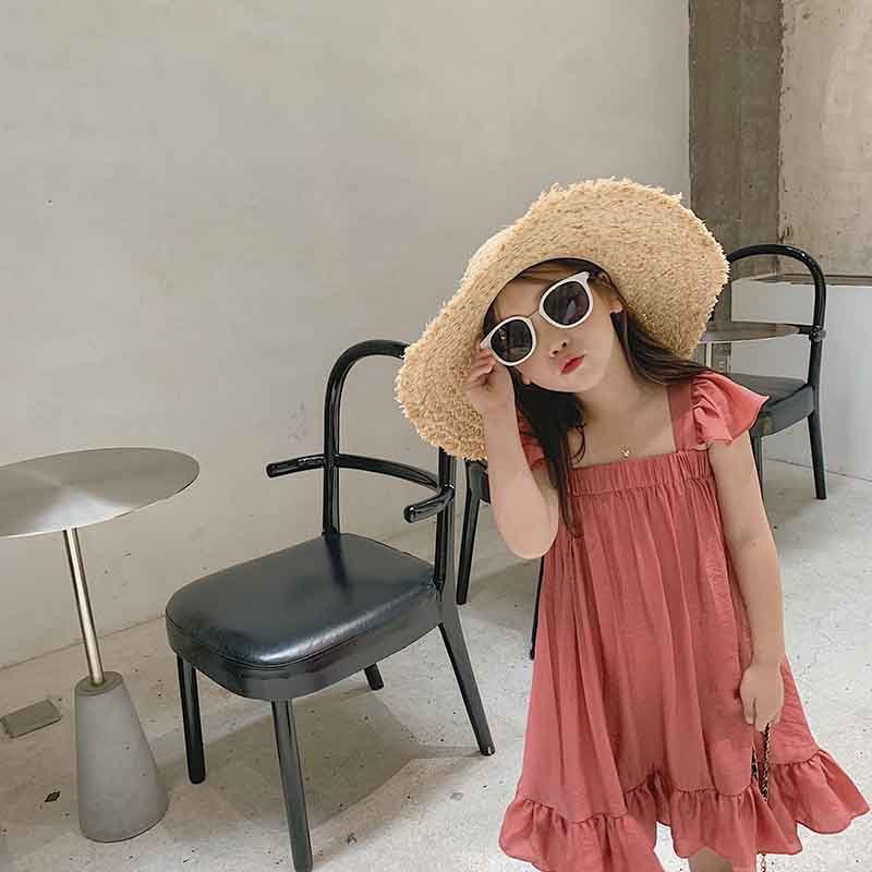 Flutter Bliss: Sweet Flying Sleeve Dress