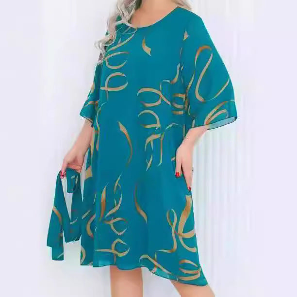 Graceful Flow Plus Dress