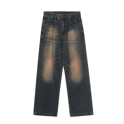 Men’s Vintage Washed Loose-Fit Dad Jeans