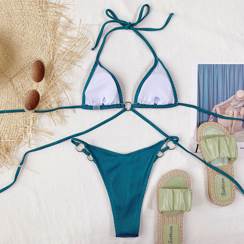 Wave Kissed: Bikini Swimwear Set
