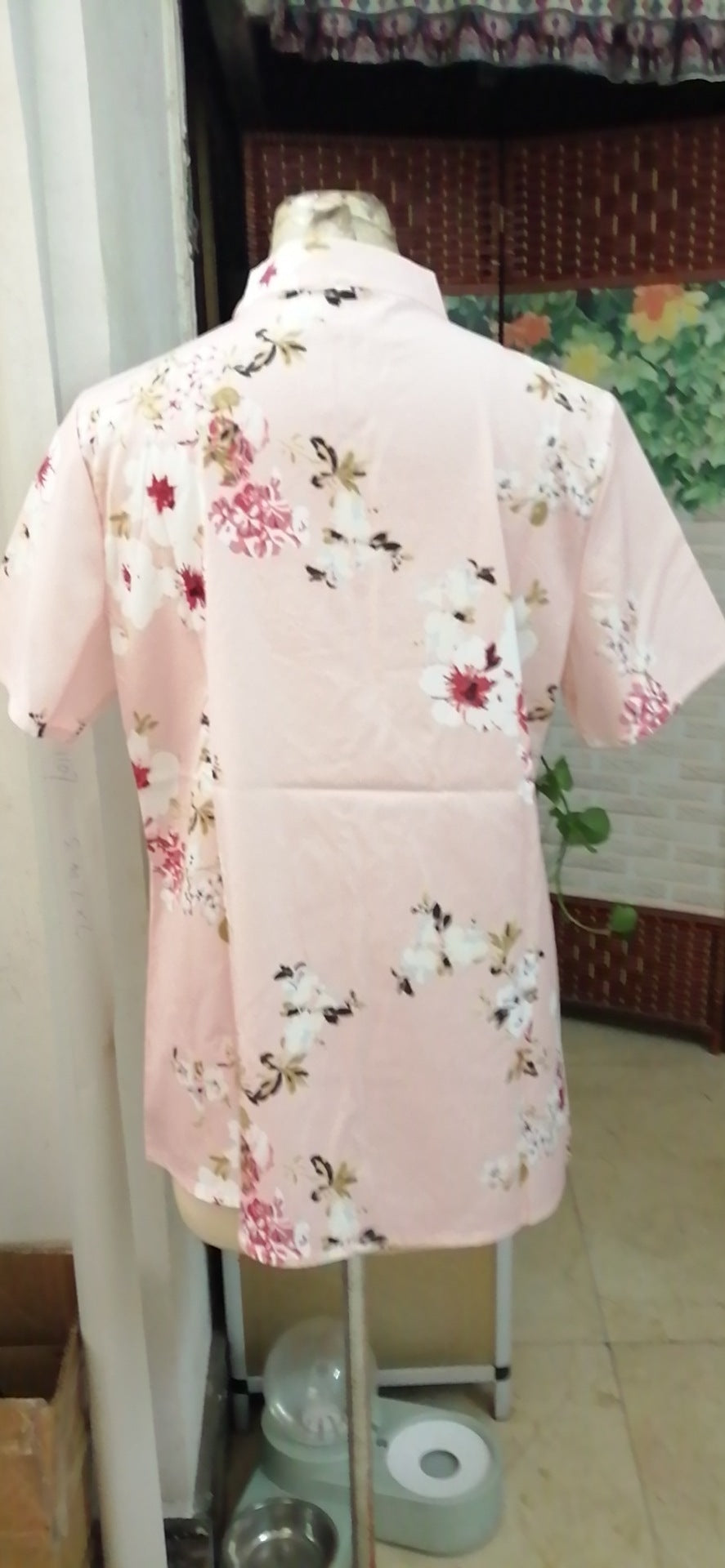 Vibrant Blooms Plus Size Shirt – Short Sleeve Style