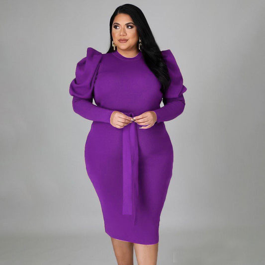 Sleek Silhouette Plus Dress