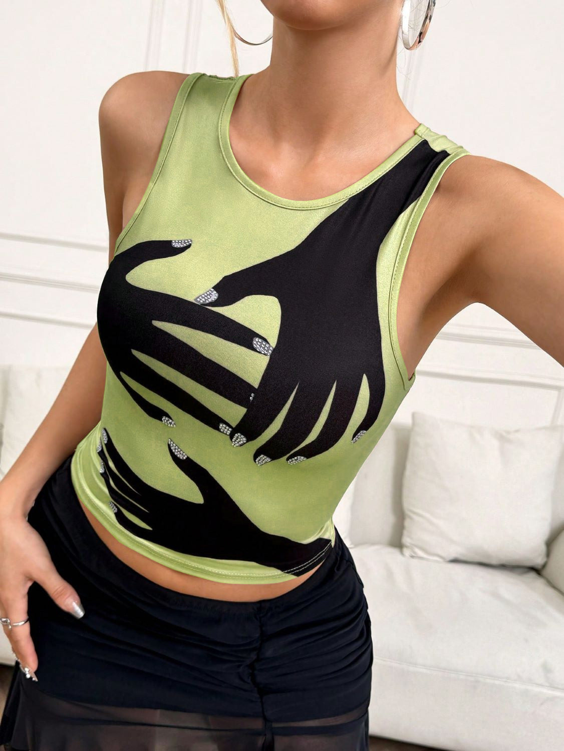 Urban Vibe Y2K Printed Tank
