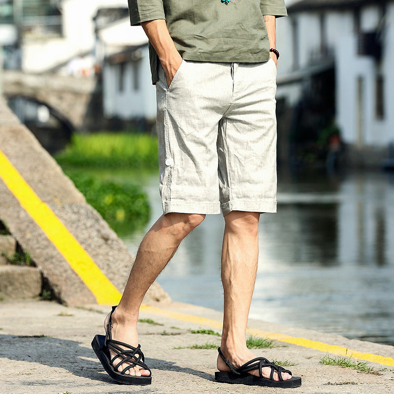 Summit Luxe Linen Shorts