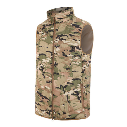 Tactical Pro Men’s Camouflage Vest – Outdoor Fall & Winter Warmth