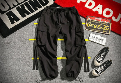 Urban Ribbon-Tie Cargo Trousers