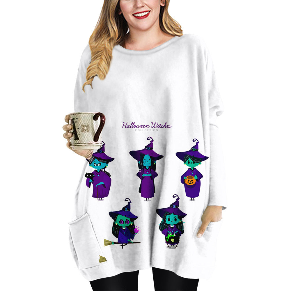 Ghoulish Glam Round Neck Dress
