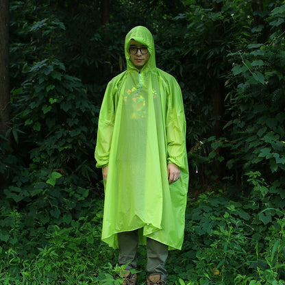 Outdoor backpack raincoat