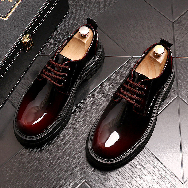 Sleek Shine Leather Business Shoes