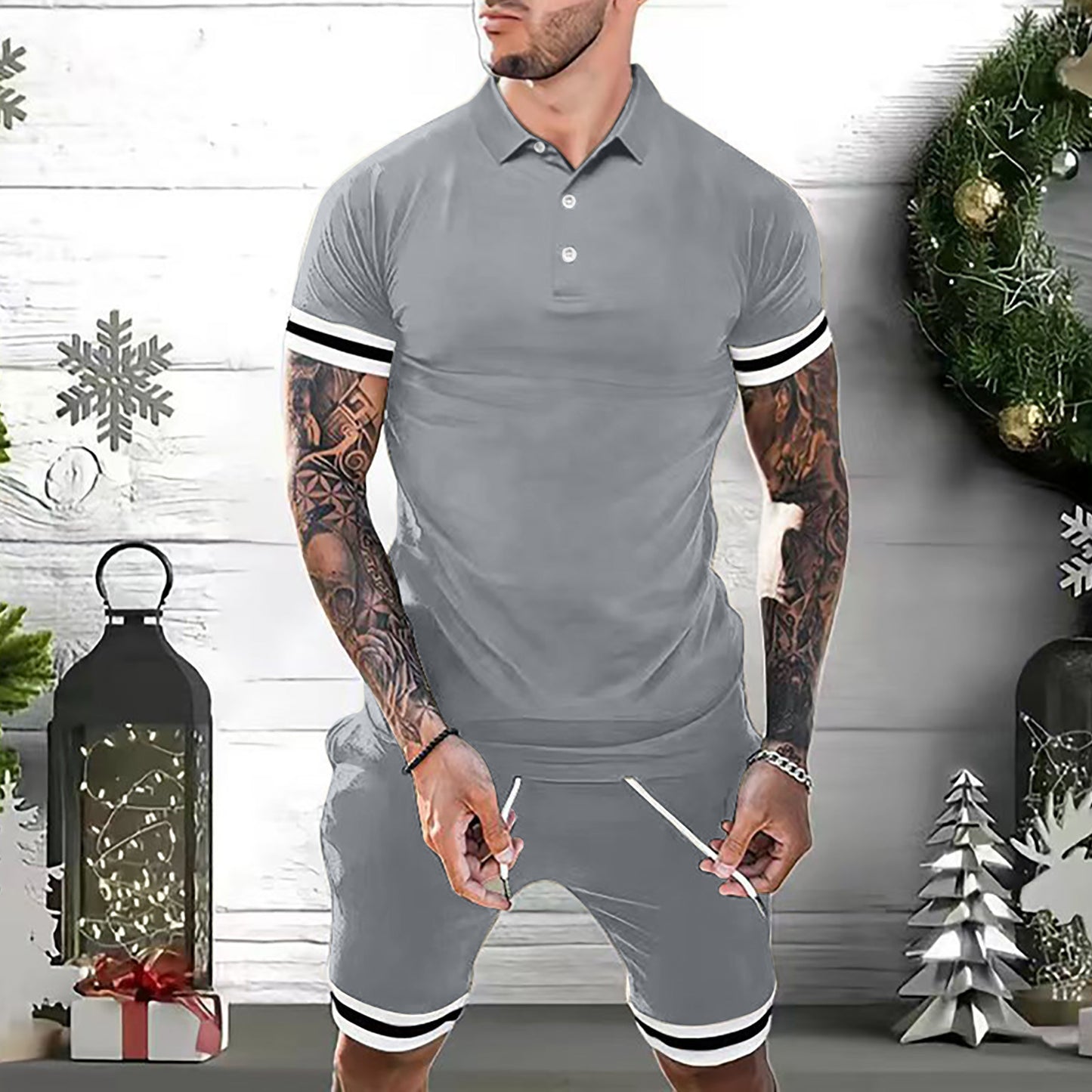 Casual Vibe Polo & Shorts Set