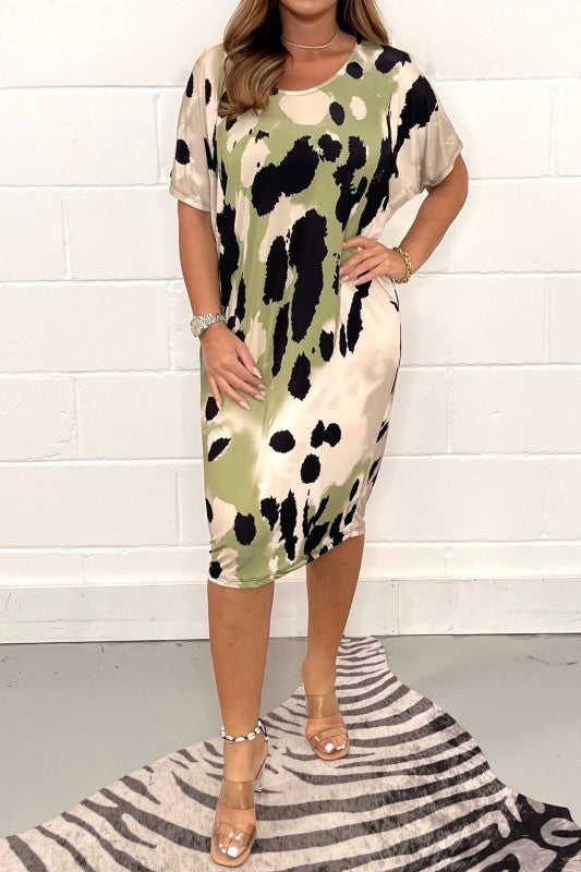 Print Bliss Plus Size Dress