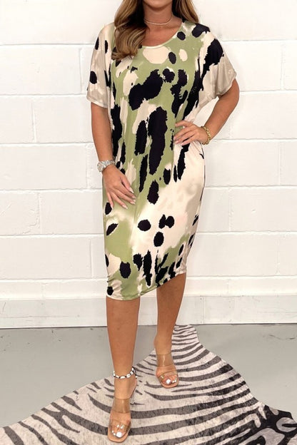 Print Bliss Plus Size Dress