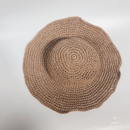 Sun Protection Foldable Straw Hat – Women’s Holiday Beach Hat