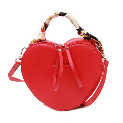 Autumn Peach Scarf Shoulder Bag
