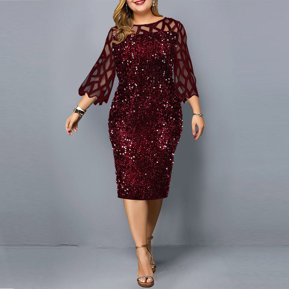 Radiant Glow Plus Dress