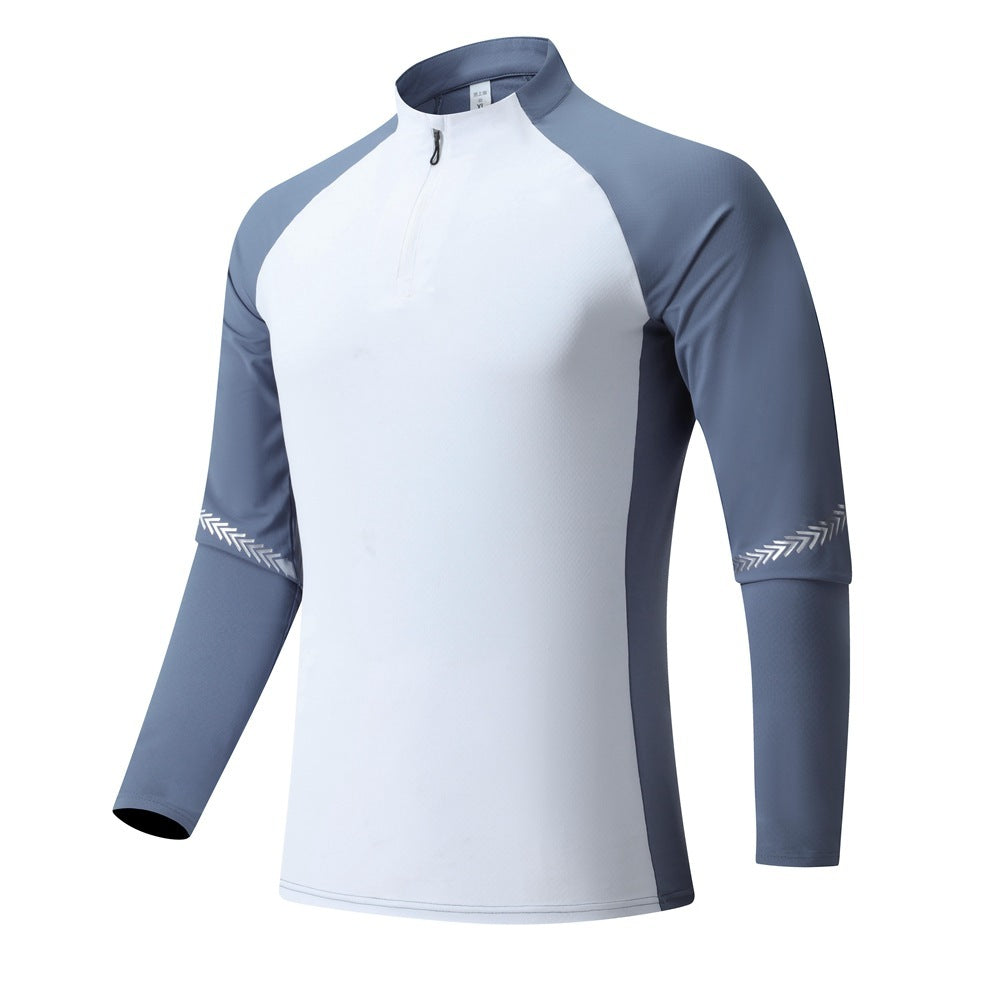 Core Fit Solid Color Training Pullover – Men's Half-Zip Activewear