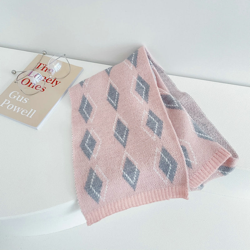 Urban Diamond Knitted Scarf