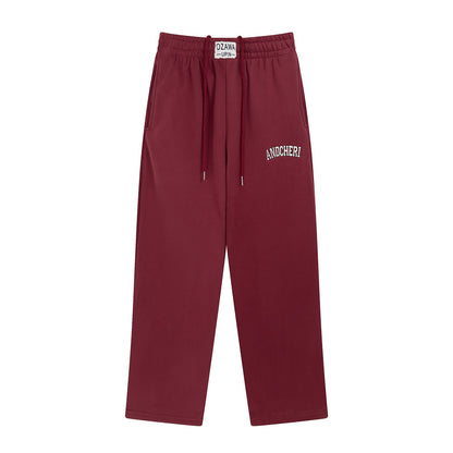 Men’s Embroidered Letter Athletic Jogger Pants