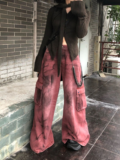Color Splash Loose Fit Tie-Dye Pants