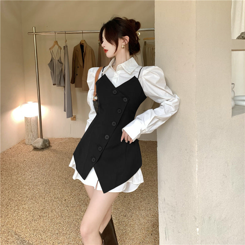 Curved Waist Irregular Blouse – Unique Design for Every Occasion