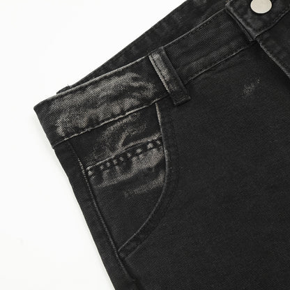 Men's Fashion Loose Fit Bootcut Denim Pants