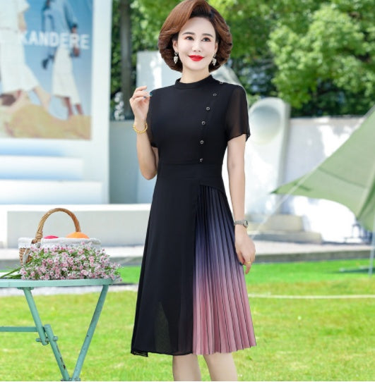 Midnight Elegance Mother's Dress