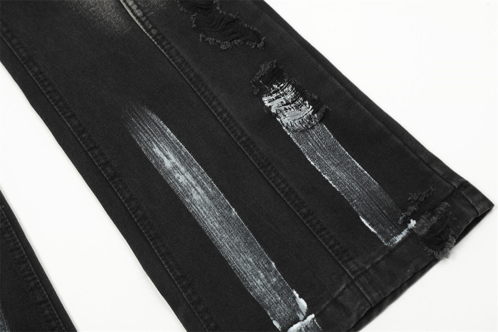 Men's Fashion Loose Fit Bootcut Denim Pants