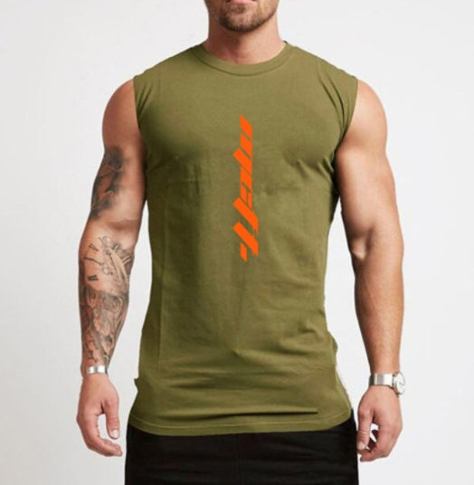 Men’s Cotton Gym Tank – Sleeveless Fitness Sportswear Vest