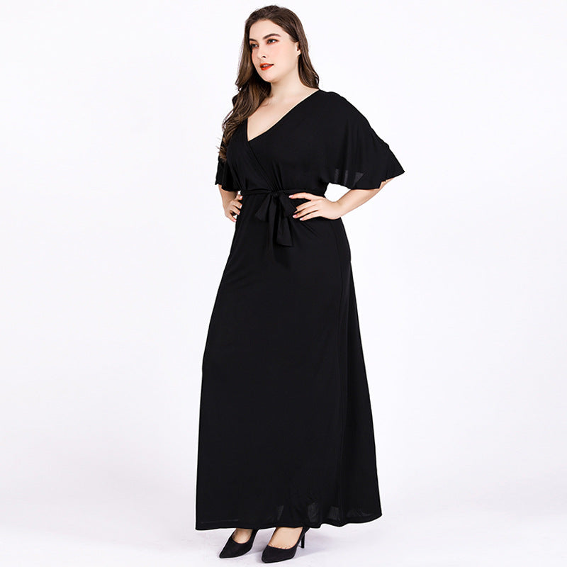 Velvet Charm Plus Gown