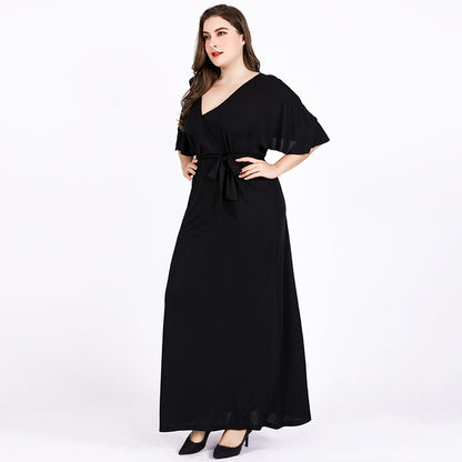 Velvet Charm Plus Gown