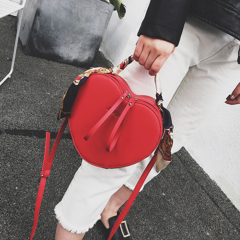 Autumn Peach Scarf Shoulder Bag
