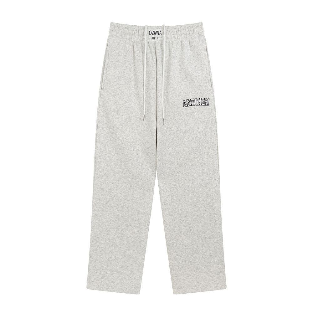 Men’s Embroidered Letter Athletic Jogger Pants