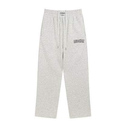 Men’s Embroidered Letter Athletic Jogger Pants
